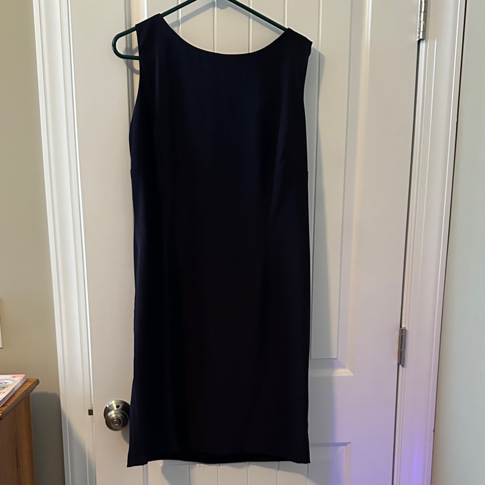 Sleeveless dress Size 16 Danny and Nicole Navy in color